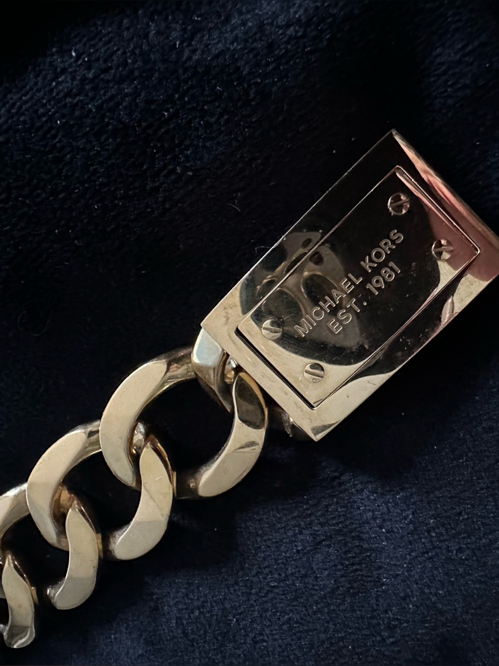 Michael Kors Gold Chain Link Bracelet
